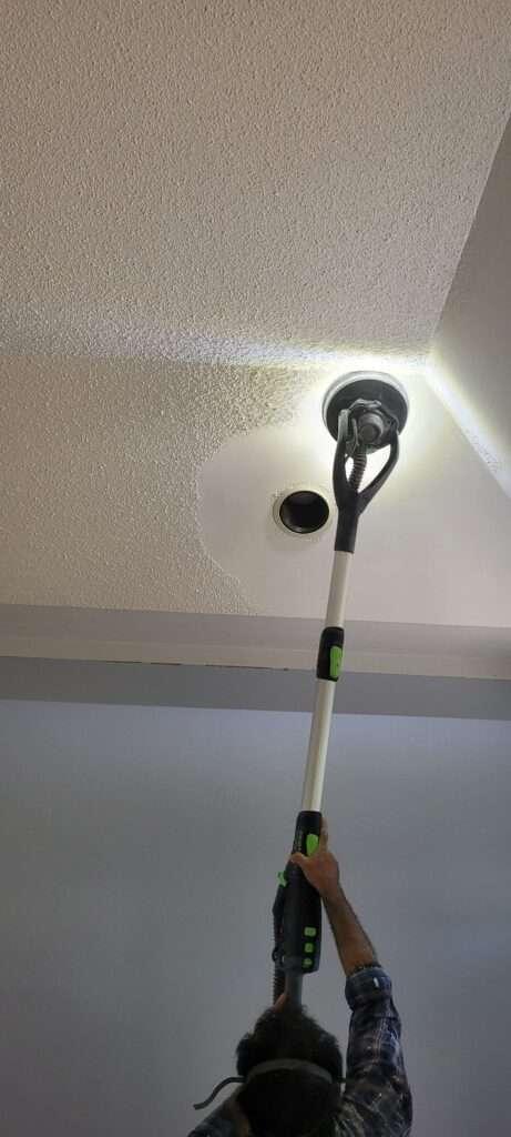 Popcorn ceiling removal